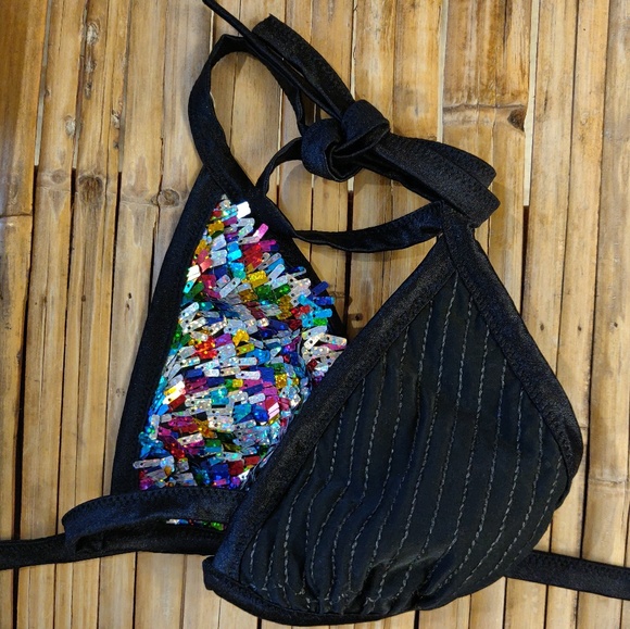 Never Worn Multicolor Sequin Top - Picture 4 of 5